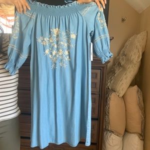 Off the shoulder dress